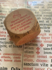 RARE WOODEN PRAYER DICE FOR KIDS : STUNNING with 6 prayers - Vatican City - 1981 picture