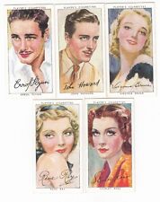 5 1938 Movie Cards ERROL FLYNN * RENE RAY * VIRGINIA BRUCE * SHIRLEY ROSS + picture