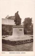 RPPC Alfred Lord Tennyson Statue, Lincoln, Nebraska Real Photo Postcard picture