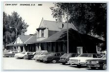 c1980 C&NW Depot Deadwood South Dakota Train Depot Station RPPC Photo Postcard picture