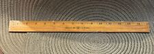 Vintage 15” Double Sided Wood Westcott Ruler with Double Metal Edges Made in USA picture