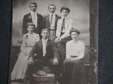 Antique 1890s Tintype Victorian Young Friends Students American Frontier  picture
