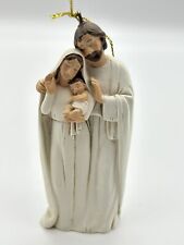 Roman Robe Holy Family, White, 4- inch Hanging Christmas Ornament Resin picture