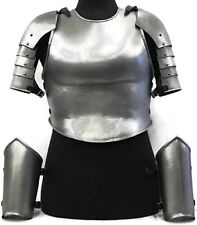 Female Medieval Upper Body Armour Set Lady Half Armor Suit LARP Fantasy Costume, picture