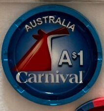 🤩SPECIAL🤩  ONE (1) RARE AUSTRALIAN CARNIVAL CRUISE SHIP, A $1 CASINO CHIP picture