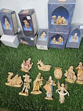 Vintage 1991 Fontanini Nativity 10 piece Figure Starter Set Italian Great (N5) picture