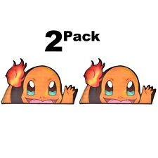 2 Pack Squirtle Charmander Bulbasaur Anime 3D Pokemon Motion Car Sticker Decal picture