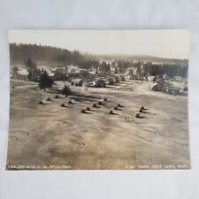 Fort Lewis Washington 1939 Original Photo 9x7 Aerial View Of Tanks And Buildings picture