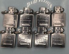 (8) Zippo Chrome Lighter Inserts New Never struck Lot Of (8) Vintage Year 2012 picture
