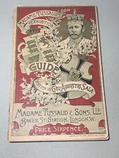 Vintage Antique 1912 Madame Tussaud & Sons Exhibition Catalogue Book picture