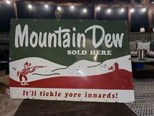 Very Large 1968 Mountain Dew Sign 60” x 40” picture