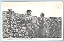 Turtle River Minnesota MN Postcard Greetings Lovers Couple Exterior 1910 Vintage picture