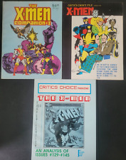 X-MEN CHRONICLES & CRITICS CHOICE FILES SET OF 3 BOOKS 1982 FANTAGRAPHICS MARVEL picture