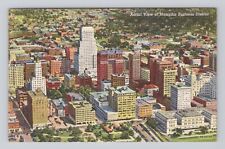Postcard Aerial View of Memphis Business District Tennessee posted 1948 picture