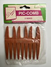 VINTAGE DIANE CURLY HAIR PIC COMB NO. 129 (NEW OLD STOCK) 2 Sides picture