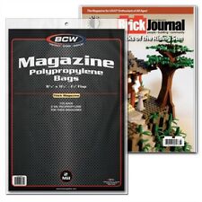 200 BCW THICK Magazine Poly Bags 8 7/8 x 11 Acid Free Archival sleeves covers picture