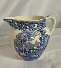 British Anchor Pottery creamer blue white Thames 1891 - 1913 picture