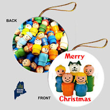 FISHER PRICE LITTLE PEOPLE Christmas Ornament - Collectible Vintage Mattel Toy picture