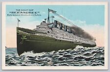 1913 Steamer Seeandbee Steamship Cleveland, Ohio Detroit, Michigan Postcard picture