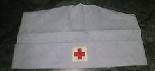 Vintage Red Cross Blue Nurse Cap picture