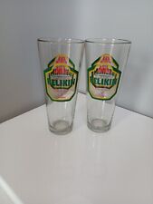 Belikin Beer Glass Belize Brewing Pilsner Heavy Set Of 2 picture