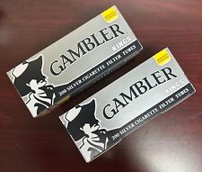 Gambler Silver Ultra Light King Size Cigarette Tubes ~2 Packs picture