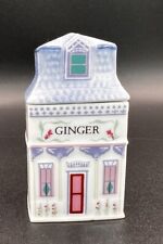 Ginger—The Lenox Spice Village Fine Porcelain House Jar 1989 Base & Lid 3” Tall picture