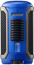 Colibri Apex Single Jet Flame Cigar Lighter - Black and Blue - New picture
