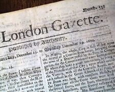 EARLIEST OF NEWSPAPERS TO BE HAD Original Early Rare 1670 London England Gazette picture