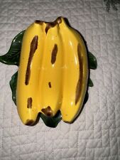 Vintage TreasureCraft Ceramic Bananas Wall pocket/Planter 6”/5”/2” picture