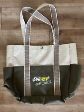 Vintage Subway Subs Sandwich Lunch Bag Book Tote Canvas Happy Gilmore Bob Barker picture
