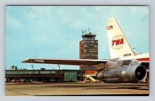 Columbus OH-Ohio, Port Columbus Airport, TWA, Vintage Souvenir Postcard picture