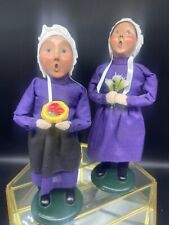 Vintage, 1997, Byers' Choice, AMISH Carolers w/ Fruit and Flowers, Figurines picture