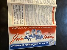 1940s VFW Members Request Sheets And Pamphlet To Join.  picture