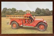 1915 AMERICAN LaFRANCE PUMPER fire truck Long Island Auto Museum Postcard picture