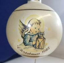 Vintage 1985 Heavenly Light Inspired by  Berta Hummel Glass Christmas Ornament  picture
