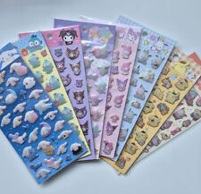 Official Sanrio Licensed 3D Puffy Stickers 7.7 x  3.9 inch JAPAN New picture
