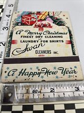 Giant Feature Matchbook   Swan Cleaners  A Merry Christmas  gmg Unstruck picture