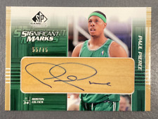 PAUL PIERCE 2003-04 UPPER DECK SP GAME USED SIGNIFICANT MARKS CAR 55/75 picture