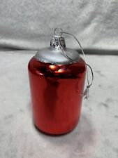  Coca-Cola Kurt Adler Handcrafted Glass Red Coke Can Holiday Christmas Ornament picture