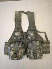 5pc. Fighting Load Carrier Vest w/ 4 MOLLE II Pouches ACU UCP US Army USGI Good picture