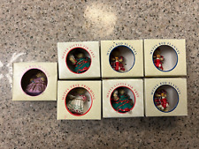 Muffy Vanderbear Tree Ornaments 1993 NABCO Christmas Bear Lot of 7 NEW picture