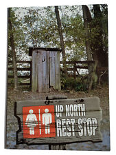 Postcard WI Wisconsin Up North Rest Stop Outhouse Unposted Humor Funny - 14 picture