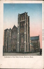 Boston,MA Cathedral of the Holy Cross Suffolk County Copper Windows Postcard picture