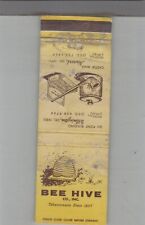 Matchbook Cover Bee Hive Co Tobacconists Since 1907 Newark, DE picture