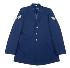US Air Force Jacket 42 X-Long Blue 1620 Service Dress Coat Poly/Wool Serge SSgt picture