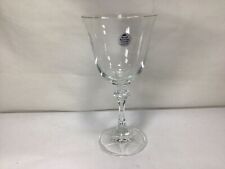 U96 Vintage Antique Classic Crystal Cut Bavarian Blown Wine Goblet Glass picture