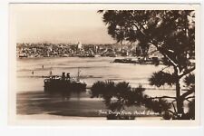 San Diego CA from Point Loma Vintage RPPC Postcard Ship City View 1940s picture