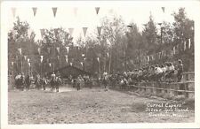 RPPC Gresham WI Horseback Riding Scene at Silver Spur Ranch 1953 picture