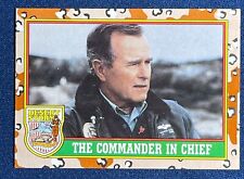 1991 TOPPS DESERT STORM #1 THE COMMANDER IN CHIEF (YELLOW DESERT STORM) picture